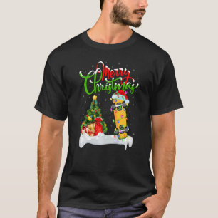 Skateboarding  Xmas Decorations Skateboarding Chri T-Shirt