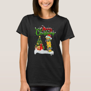 Skateboarding  Xmas Decorations Skateboarding Chri T-Shirt