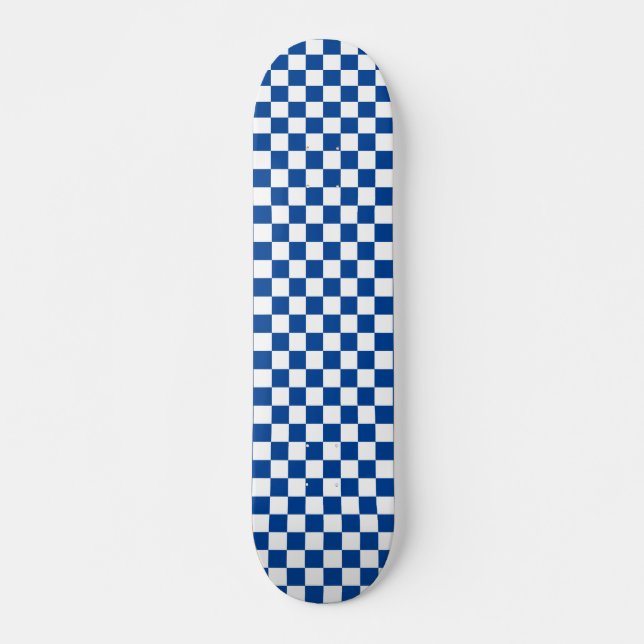 Skateboards Chequered Pattern-black and white  (Front)