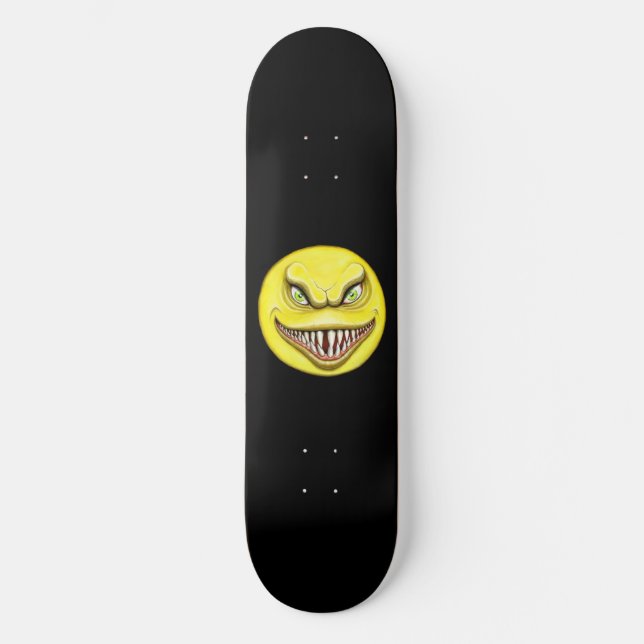 Skatebosrd Deck "Vampire Smiley Face" Skateboard (Front)