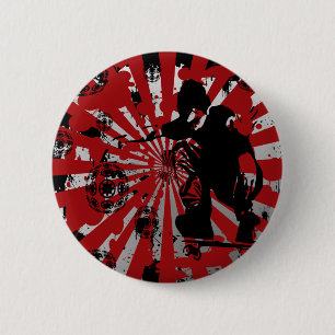 Skater 6 Cm Round Badge