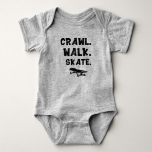 Skater Baby, Crawl Walk Skate, Baby Skateboard Bodysuit