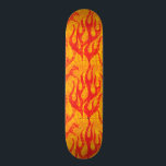 Skater Boy Red Flames Skateboard<br><div class="desc">This skateboard is on fire with cool yellow and red flames from our Skater Boy collection.</div>