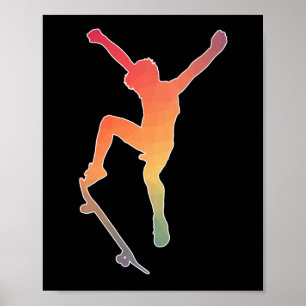 Skater boy Skateboarding  For Skateboarding lovers Poster