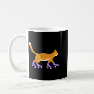 Skater Cat Inline Skateboard Skates Skates Animal Coffee Mug