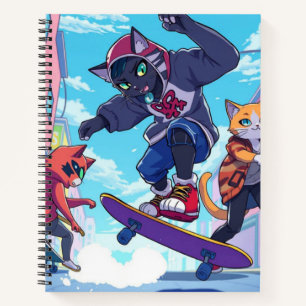 Skater Cats Notebook