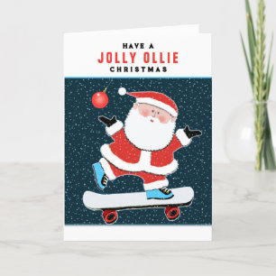 Skater Christmas Holiday Cards