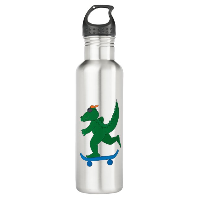Skater Crocodile 710 Ml Water Bottle (Front)