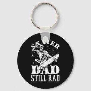 Skater Dad Still Rad Skeleton Skate Father’s Day 3 Key Ring