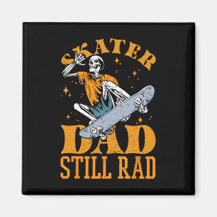 Skater Dad Still Rad Skeleton Skate Father’s Day 4 Magnet