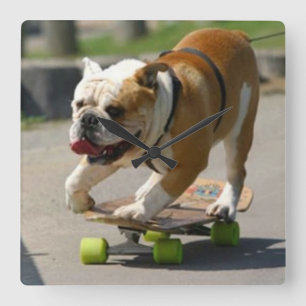 Skater Dog - Wall Clock