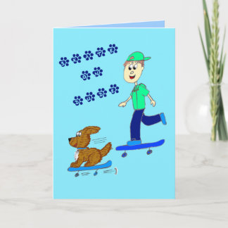Skater doggy card
