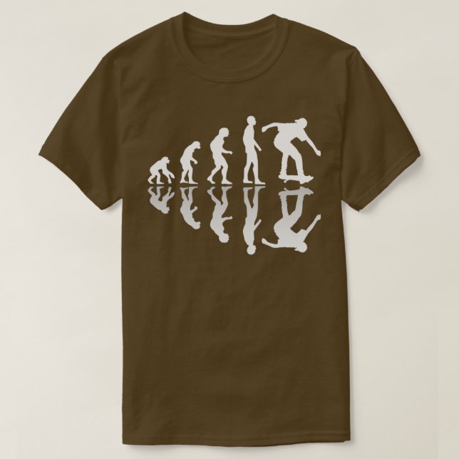 Skater Evolution skateboard T-Shirt (Design Front)