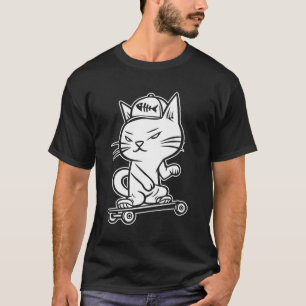 Skater Feline - Skateboarding Skateboarder Skatebo T-Shirt