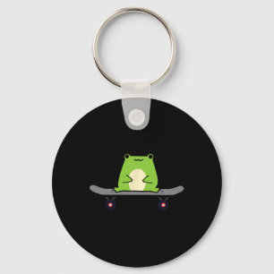 Skater Frog Tadpole Amphibian Skateboarding Skateb Key Ring