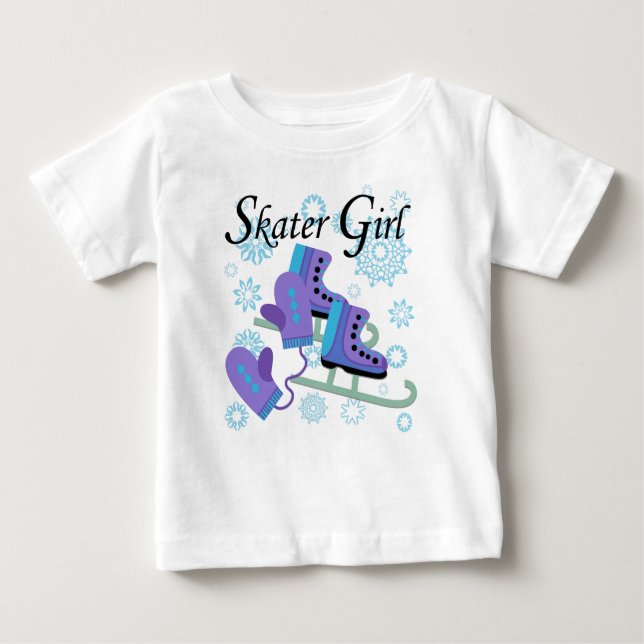 Skater Girl Baby T-Shirt (Front)