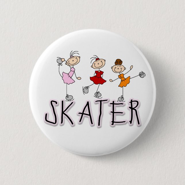 Skater Girl Button (Front)
