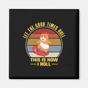 Skater Girl Clothe Aesthetic Skateboarding Skatebo Magnet