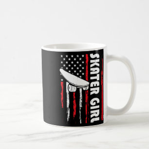 Skater Girl Funny Skating Skateboarding Dude Vinta Coffee Mug