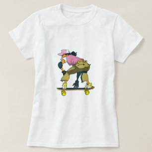 Skater Girl In Motion T Shirt