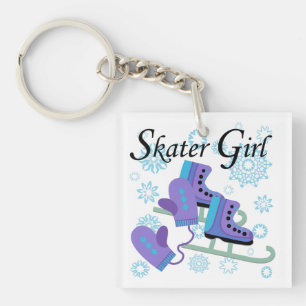 Skater Girl Key Ring