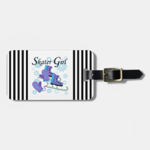 Skater Girl Luggage Tag