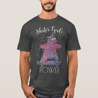Skater Girl Power Skateboarder Skater Skating T-Shirt