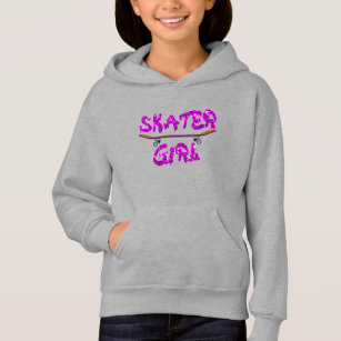 Skater Girl Purple Pink Skateboard                