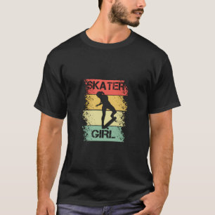 Skater Girl Retro Skateboarder Gift T-Shirt