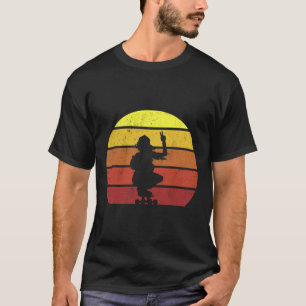Skater Girl Retro Vintage Skateboard Skateboarding T-Shirt