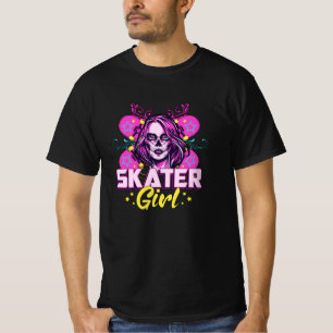 Skater Girl Sk8 Skateboard Girls Skating Gift Idea T-Shirt