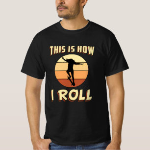 Skater Girl Sk8 Skateboard Skating Retro Gift Idea T-Shirt