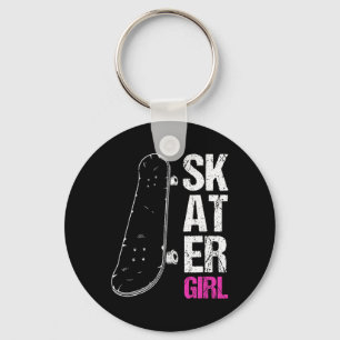 Skater Girl Skateboard Sk8r Girls Skate Cool Skate Key Ring
