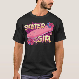 Skater Girl Skateboard Skateboarding  T-Shirt