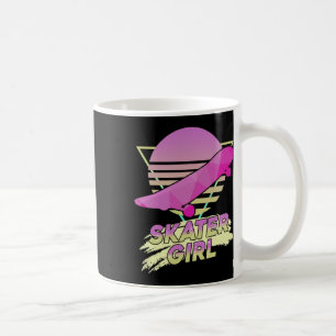 Skater Girl Skateboarder Funny 80s Retro Skateboar Coffee Mug