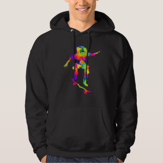 Skater Girl Skateboarder Girl Skateboarding Hoodie