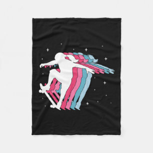Skater Girl Skateboarder Skateboarding Girls Gift Fleece Blanket