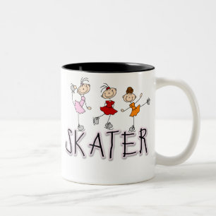 Skater Girl Stick Figures Mug