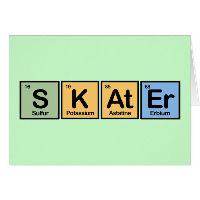 Skater made of Elements (Front Horizontal)