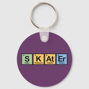 Skater made of Elements Key Ring
