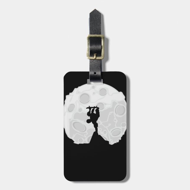 Skater Moon  Luggage Tag (Front Vertical)