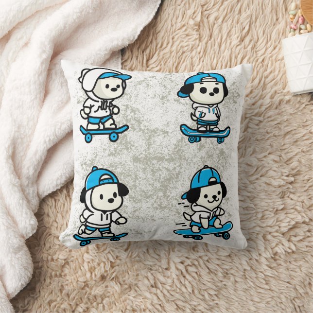 Skater Pup Crew Cushion (Blanket)