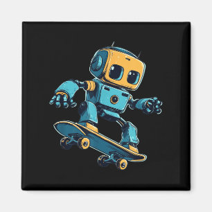 Skater Robot Costume  Magnet
