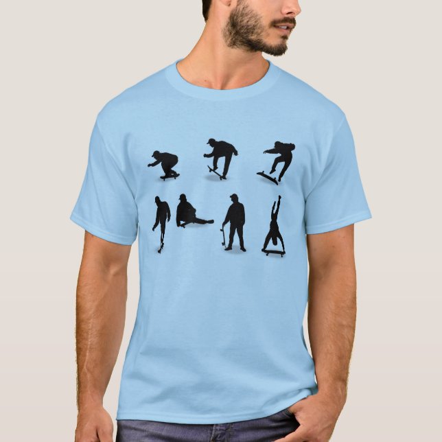 skater silhouettes T-Shirt (Front)