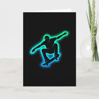 Skater Skateboard Skateboarder Men Kids Boys Skate Card