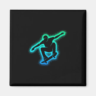 Skater Skateboard Skateboarder Men Kids Boys Skate Magnet