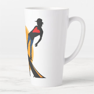 Skater, Skateboard, Sunset Latte Mug