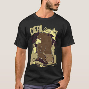 Skater skateboard vintage deal with it T-Shirt