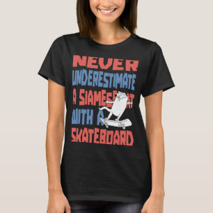 Skater Skateboarding Skateboarder Skateboard Cat T-Shirt