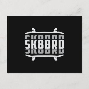 Skater Skating Sk8 Skateboarding Skate Gift Idea Postcard